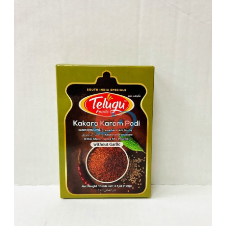 Kakara Karam Podi Bitter Melon Spice Mix Powder 100g Telugu Foods